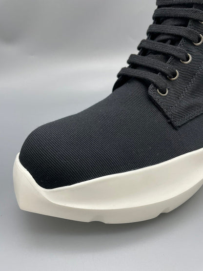 Baskets montantes à plateforme noires Rick Owens