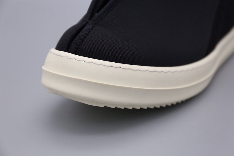 Baskets montantes noires à enveloppement Rick Owens