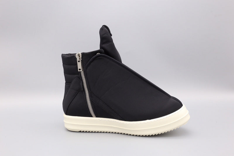 Baskets montantes noires à enveloppement Rick Owens