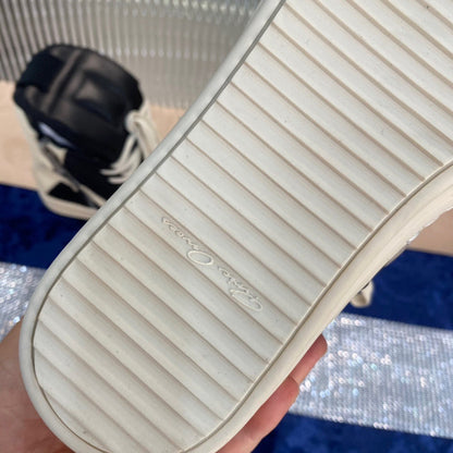 Baskets Rick Owens Geobasket - Noir et blanc