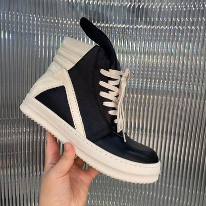 Baskets Rick Owens Geobasket - Noir et blanc