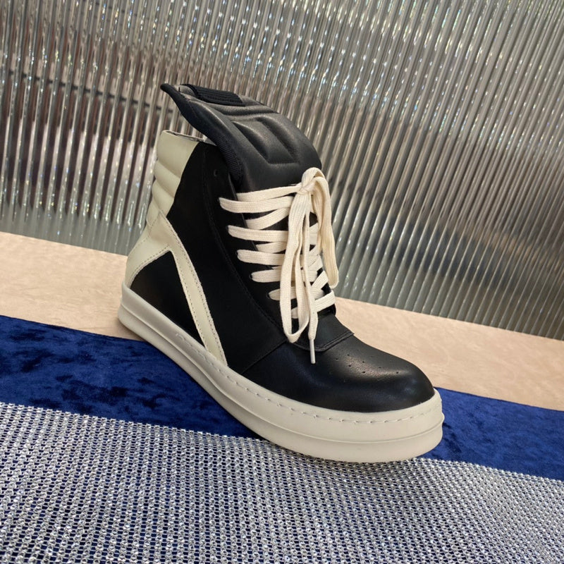 Baskets Rick Owens Geobasket - Noir et blanc