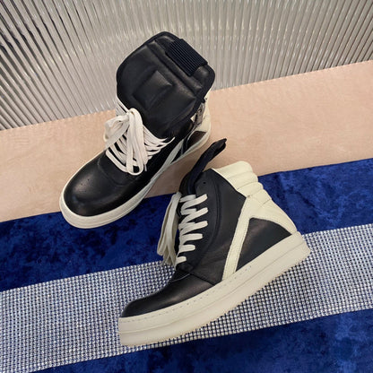 Baskets Rick Owens Geobasket - Noir et blanc