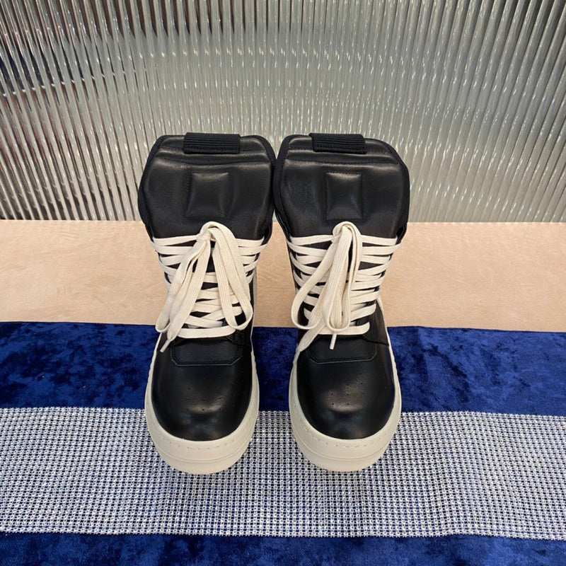Baskets Rick Owens Geobasket - Noir et blanc
