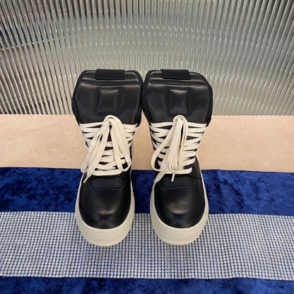 Baskets Rick Owens Geobasket - Noir et blanc