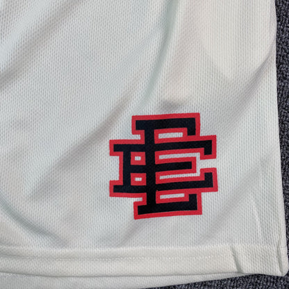 Short basique Eric Emanuel EE crème/noir/rouge