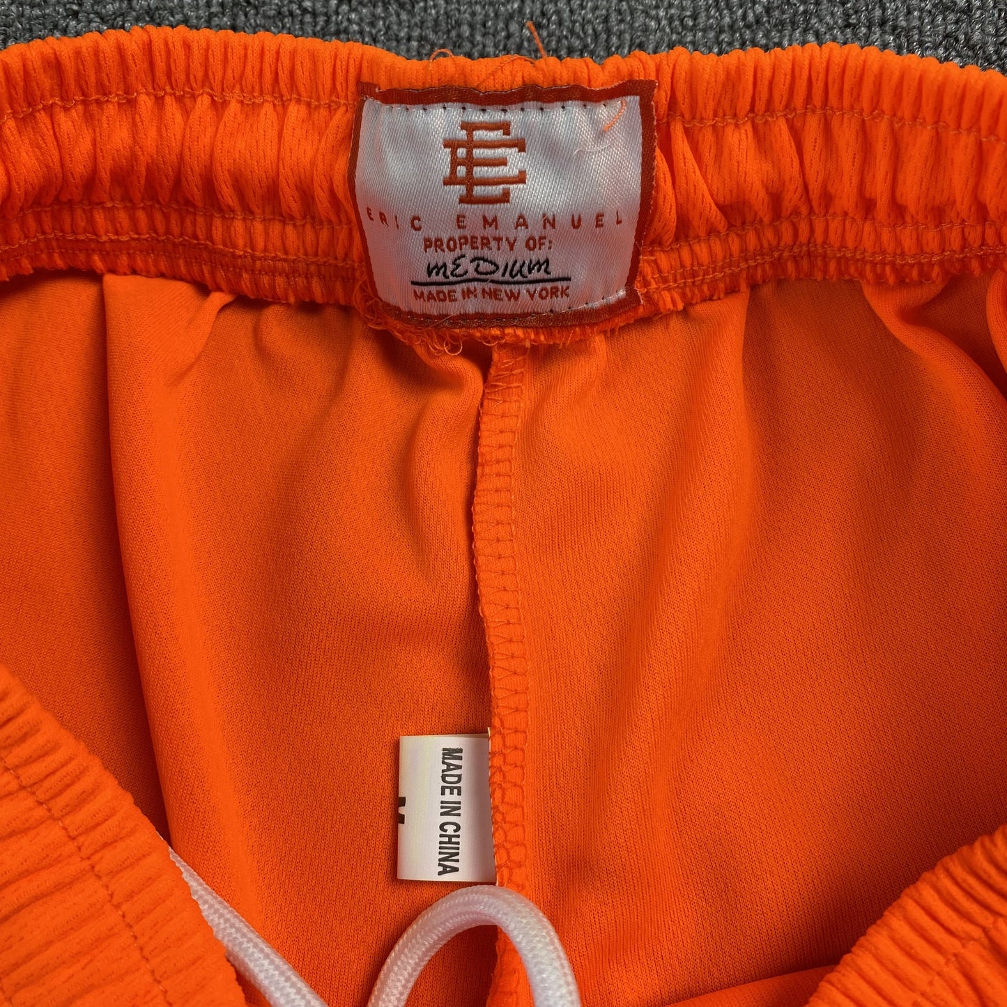 Short basique Eric Emanuel EE orange/bleu