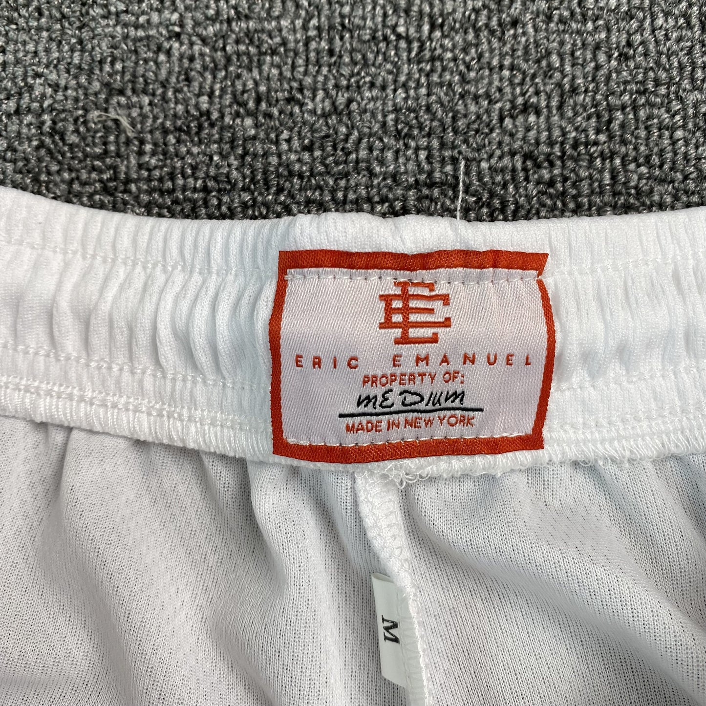 Short basique Eric Emanuel EE blanc/gris/bordeaux