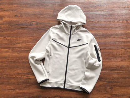 Sweat à capuche Nike Tech Fleece x Blanc crème