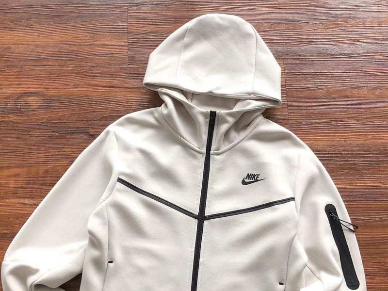 Sweat à capuche Nike Tech Fleece x Blanc crème