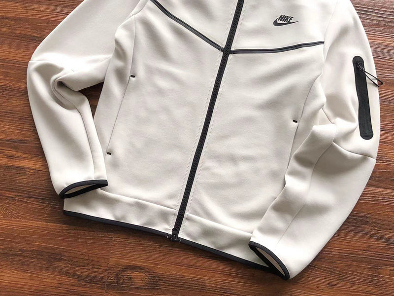 Sweat à capuche Nike Tech Fleece x Blanc crème