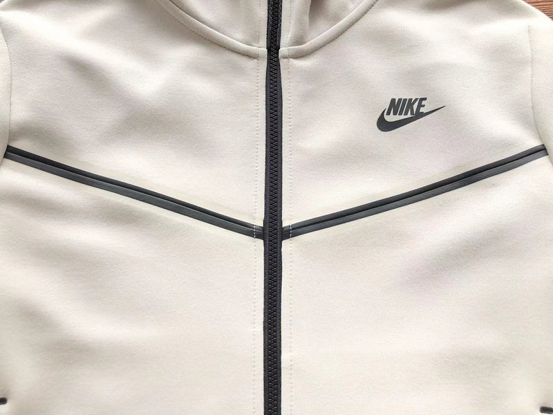 Sweat à capuche Nike Tech Fleece x Blanc crème