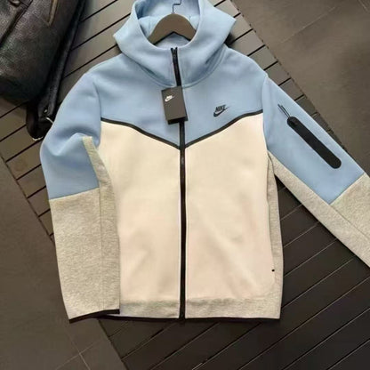 SWEAT À CAPUCHE NIKE TECH FLEECE x GRIS/BLANC