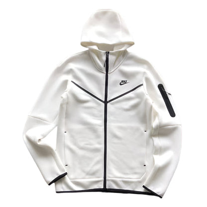Sweat à capuche Nike Tech Fleece blanc