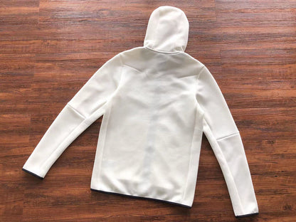 Sweat à capuche Nike Tech Fleece blanc