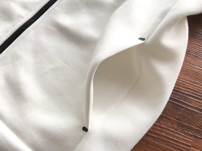 Sweat à capuche Nike Tech Fleece blanc