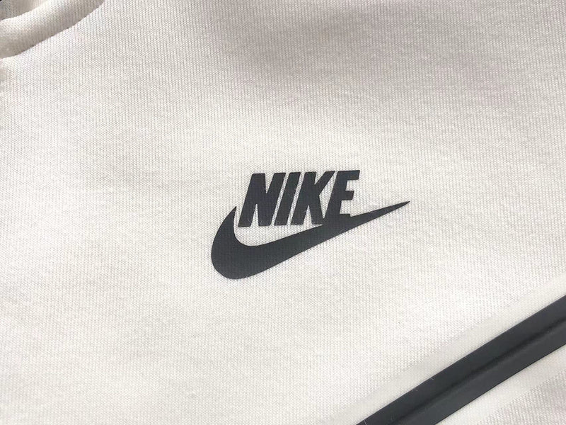 Sweat à capuche Nike Tech Fleece blanc