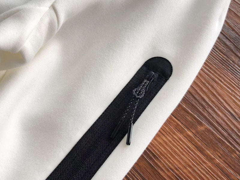 Sweat à capuche Nike Tech Fleece blanc