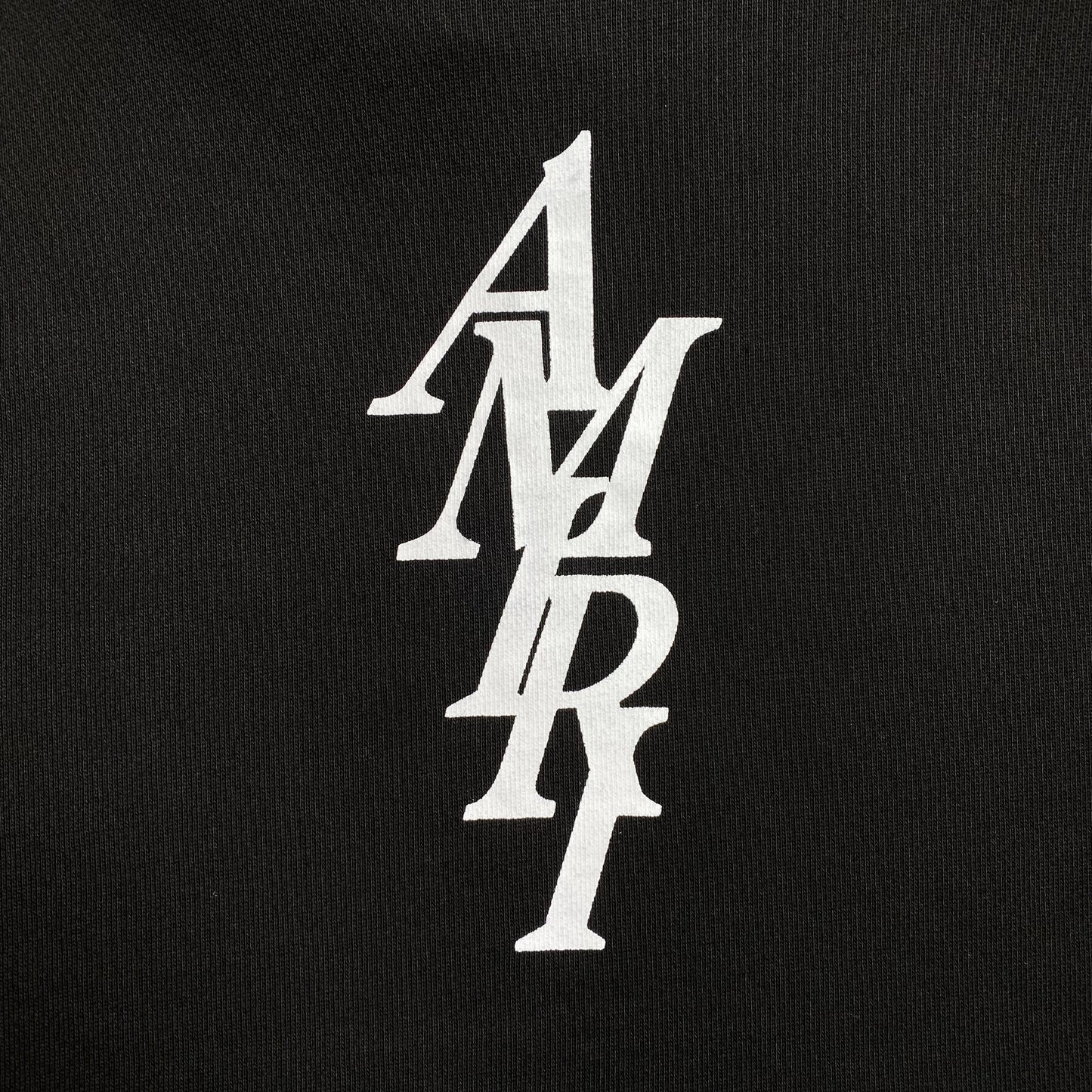 Sweat à capuche noir avec logo AMIRI LETTRE