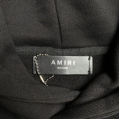 Sweat à capuche noir avec logo AMIRI LETTRE