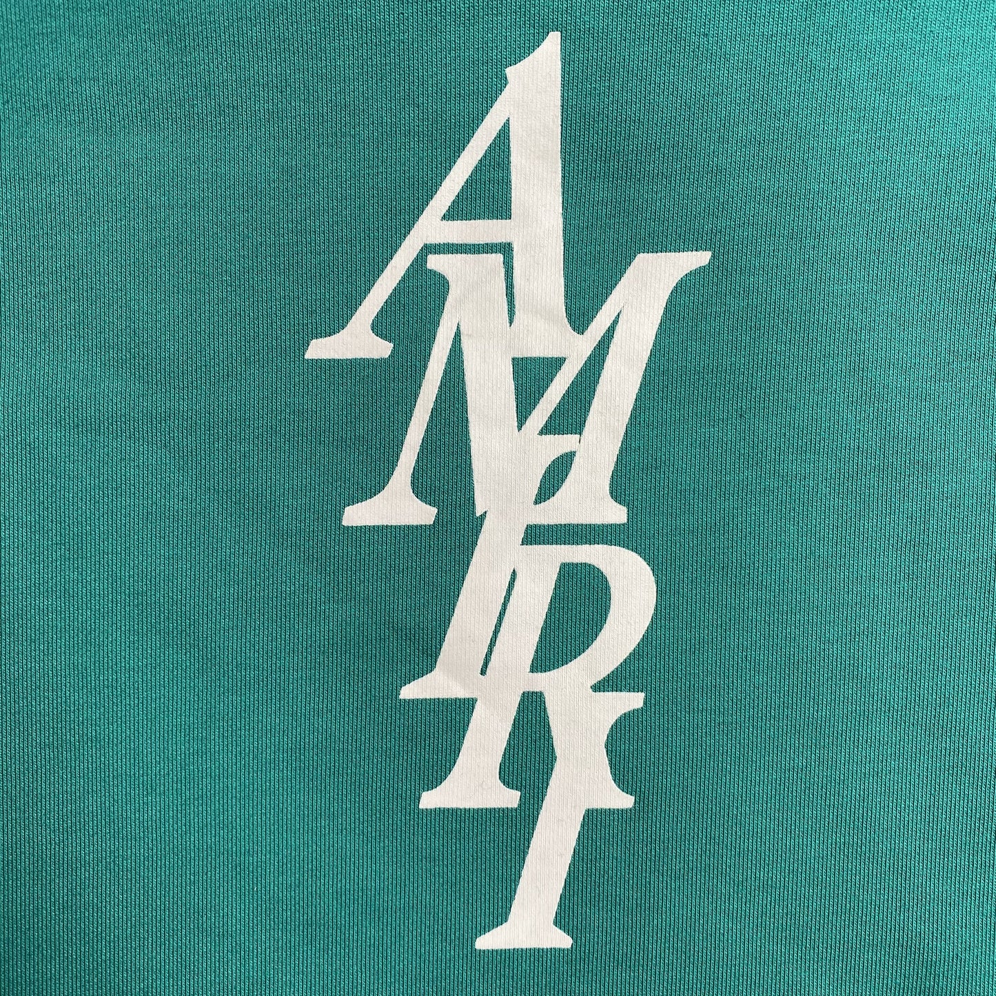SWEAT À CAPUCHE AVEC LOGO AMIRI LETTRE CÉRULÉ