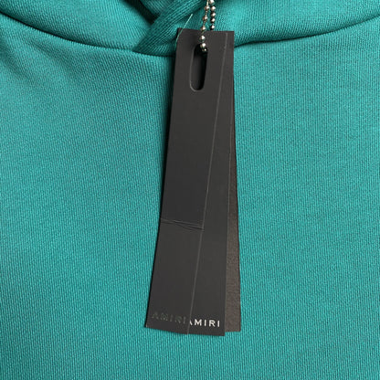 SWEAT À CAPUCHE AVEC LOGO AMIRI LETTRE CÉRULÉ