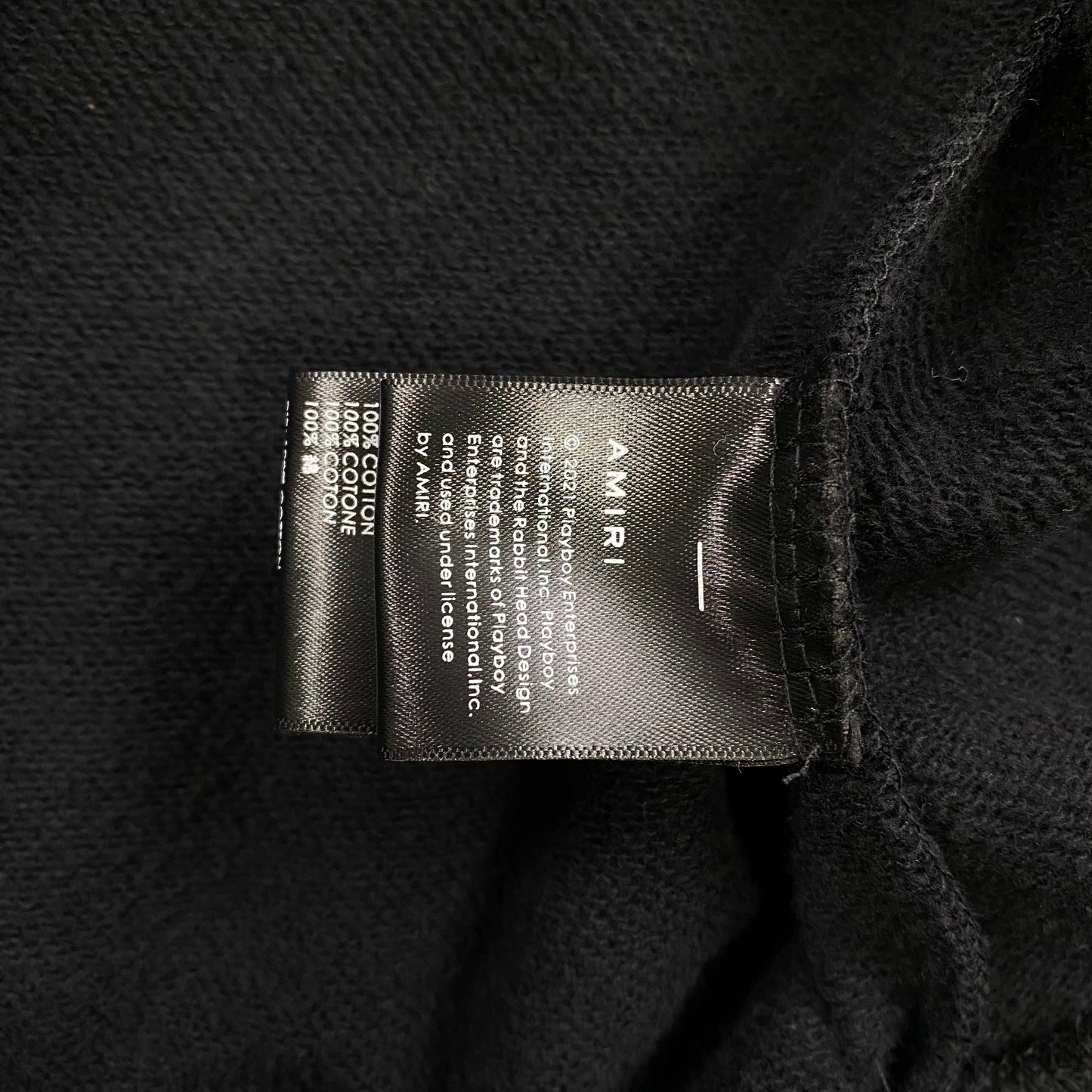 Sweat à capuche AMIRI avec logo Playboy noir et jaune