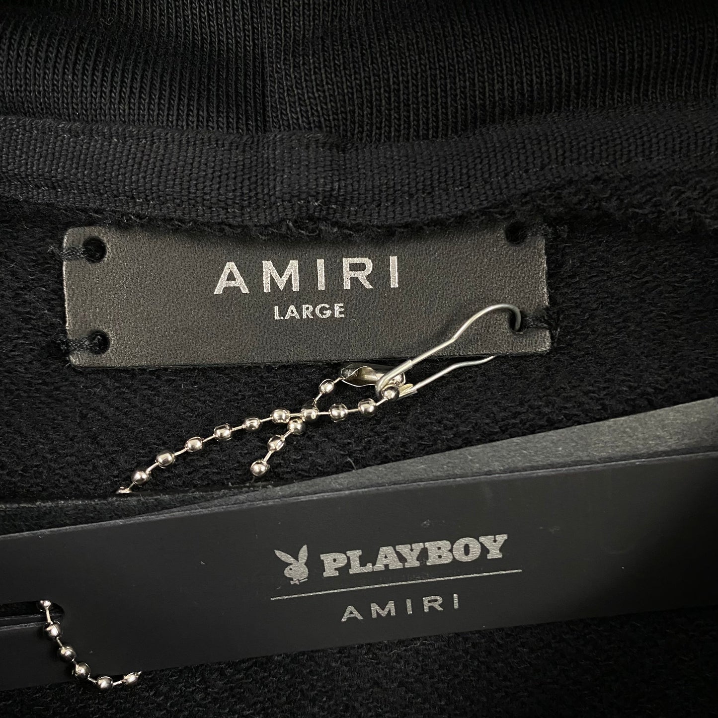 Sweat à capuche AMIRI avec logo Playboy noir et jaune