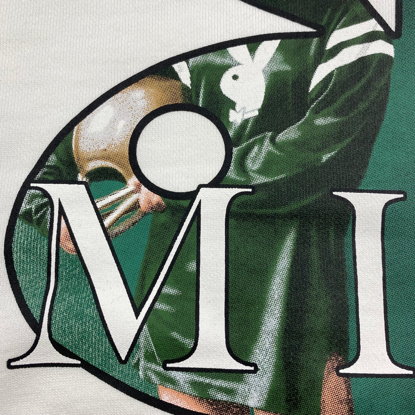 SWEAT À CAPUCHE AMIRI PLAYBOY LOGO BLANC VERT