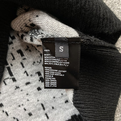 Pull col rond gris dégradé AMIRI