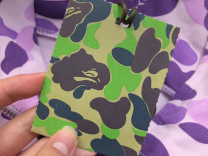 Sweat à capuche zippé BAPE COLOR CAMO violet