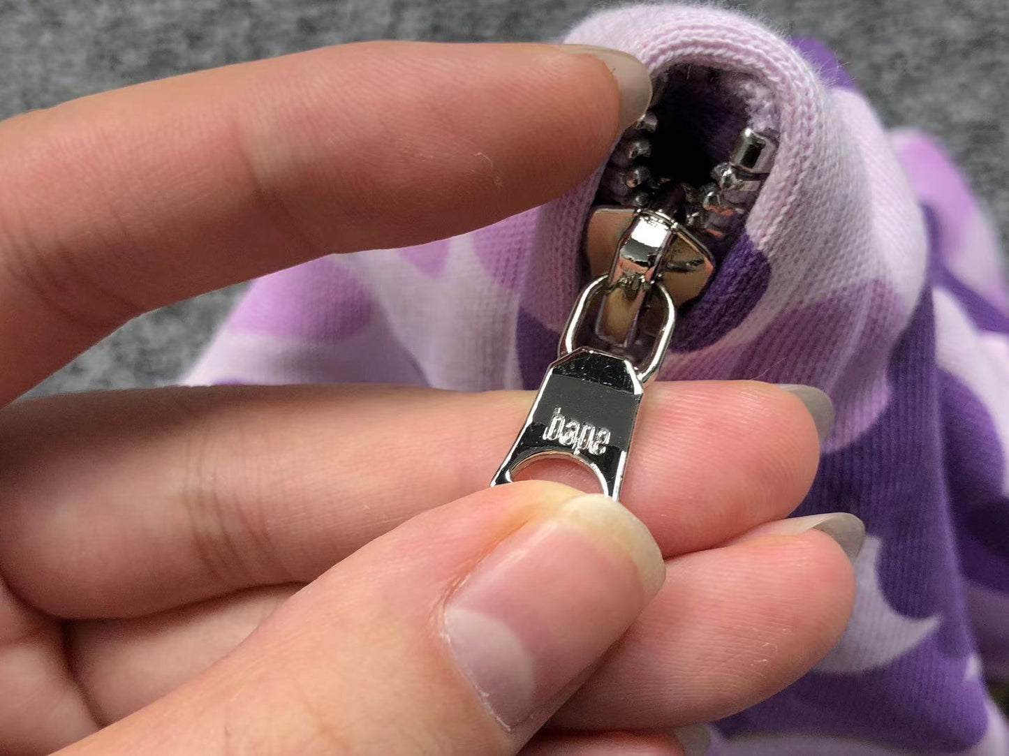 Sweat à capuche zippé BAPE COLOR CAMO violet