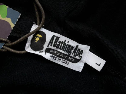 Sweat à capuche zippé BAPE camouflage vert noir