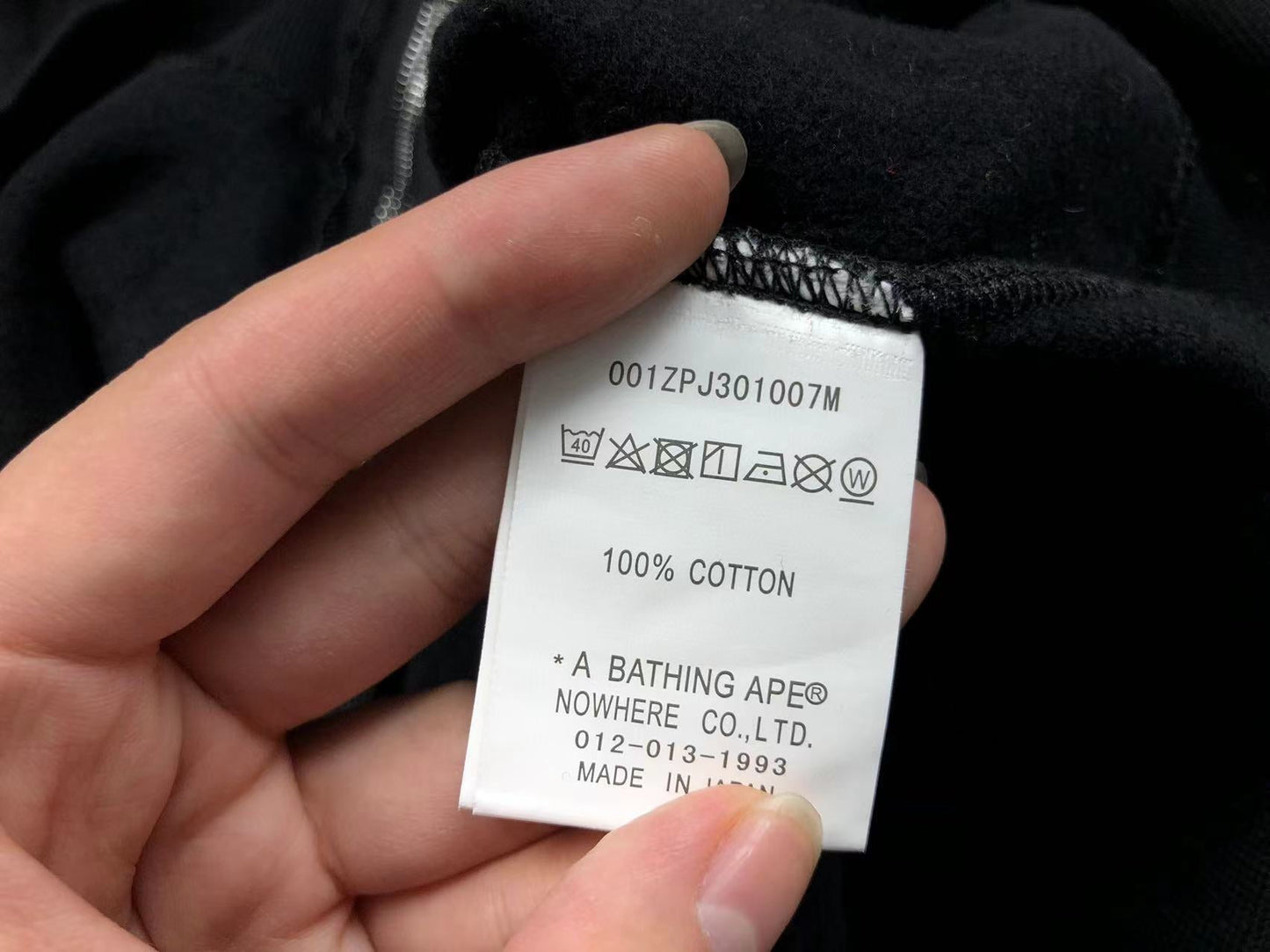 Sweat à capuche zippé BAPE Shark noir