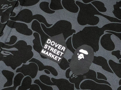 BAPE x DOVER STREET MARKET SPÉCIAL CAMO SHARK SWEAT À CAPUCHE ZIPPÉ NOIR