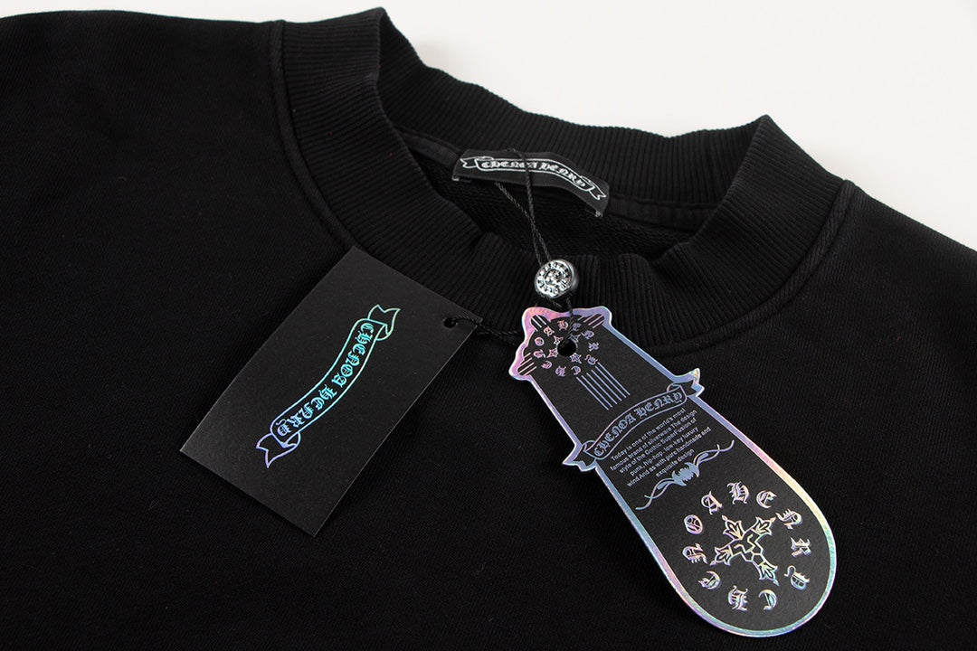 Sweat-shirt à logo fer à cheval Chrome Hearts, dégradé noir