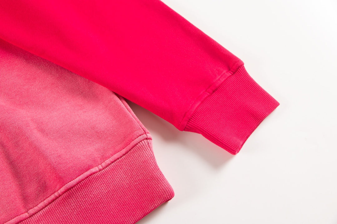 Sweat-shirt à logo fer à cheval Chrome Hearts, dégradé rouge