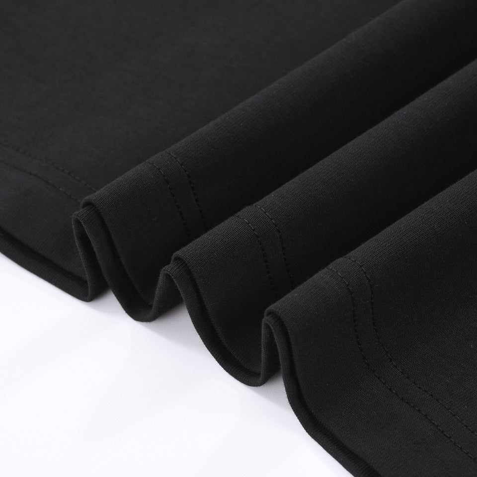 T-shirt noir avec logo de fer à cheval multicolore Chrome Hearts