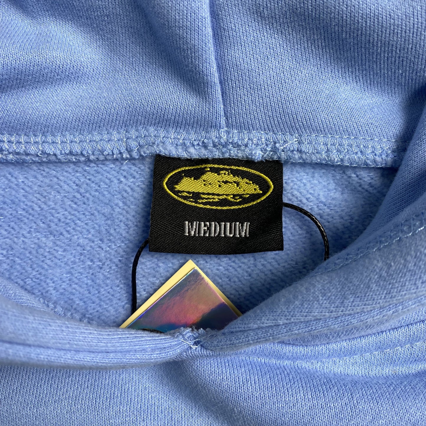 Sweat à capuche CORTEIZ ALCATRAZ bleu bébé