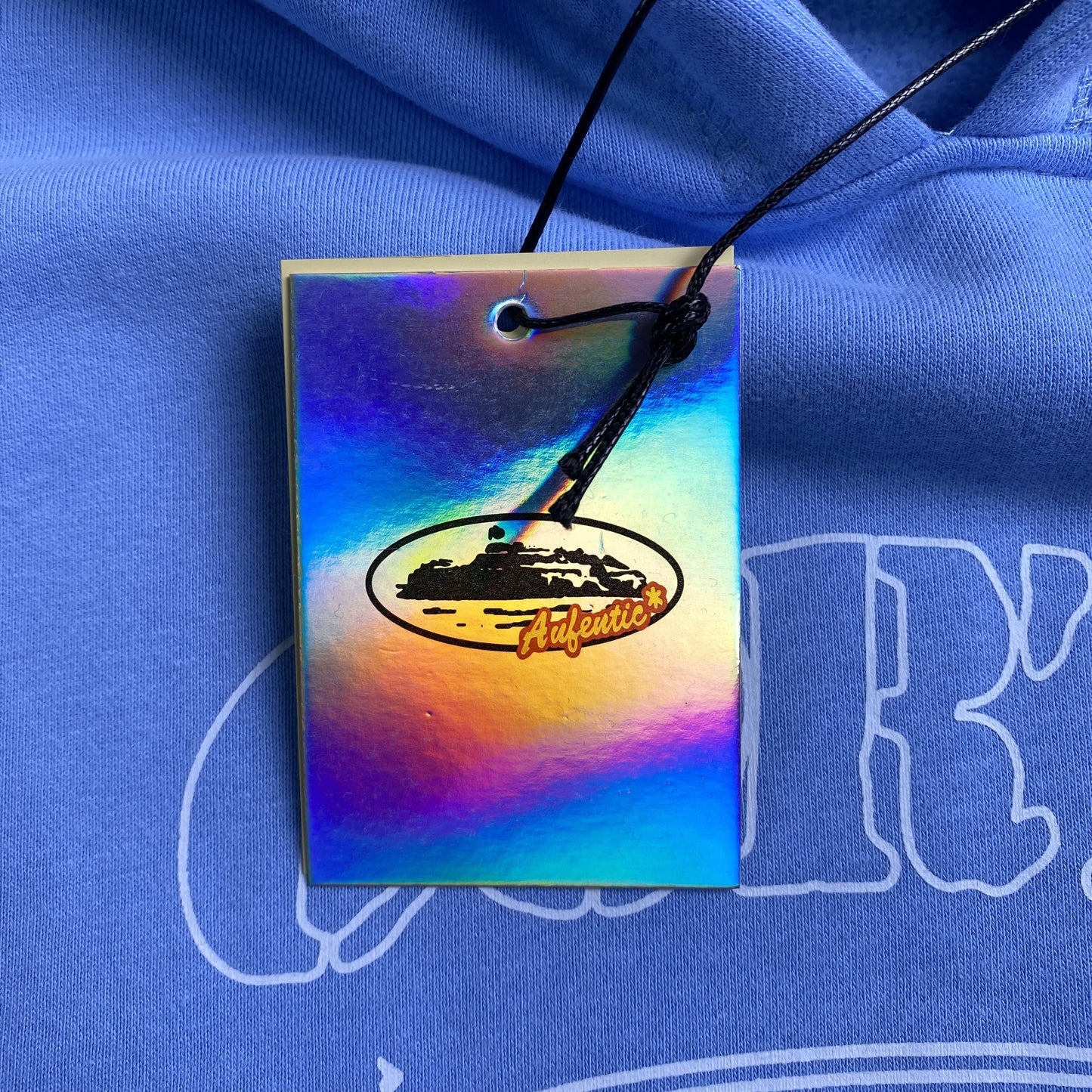 Sweat à capuche CORTEIZ ALCATRAZ bleu bébé