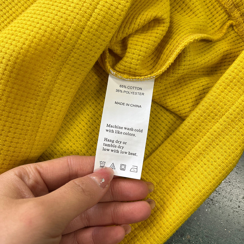 CORTEIZ ALCATRAZ WAFFLE MANCHE LONGUE JAUNE