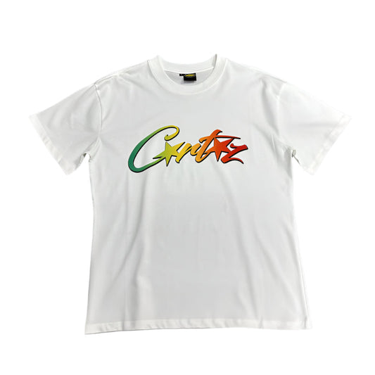 T-SHIRT CORTEIZ ALLSTARZ BLANC À GRADIENT RASTA