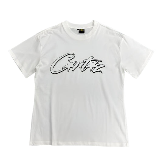 T-shirt CORTEIZ ALLSTARZ blanc à trous noirs