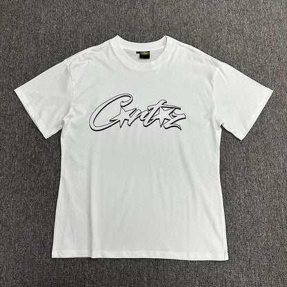T-shirt CORTEIZ ALLSTARZ blanc à trous noirs