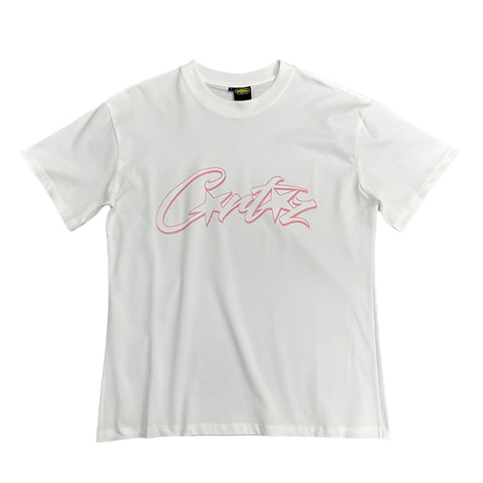 T-shirt CORTEIZ ALLSTARZ blanc et rose