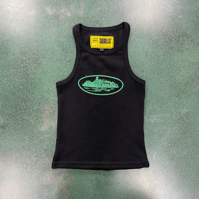 Débardeur CORTEIZ RTW OG pour femme en Alcatraz noir et vert