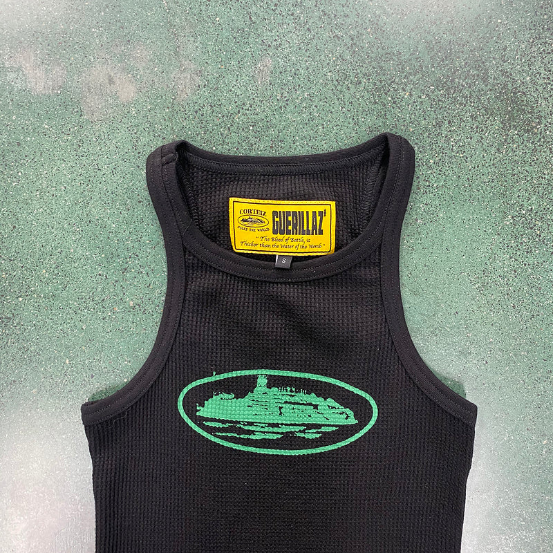 Débardeur CORTEIZ RTW OG pour femme en Alcatraz noir et vert