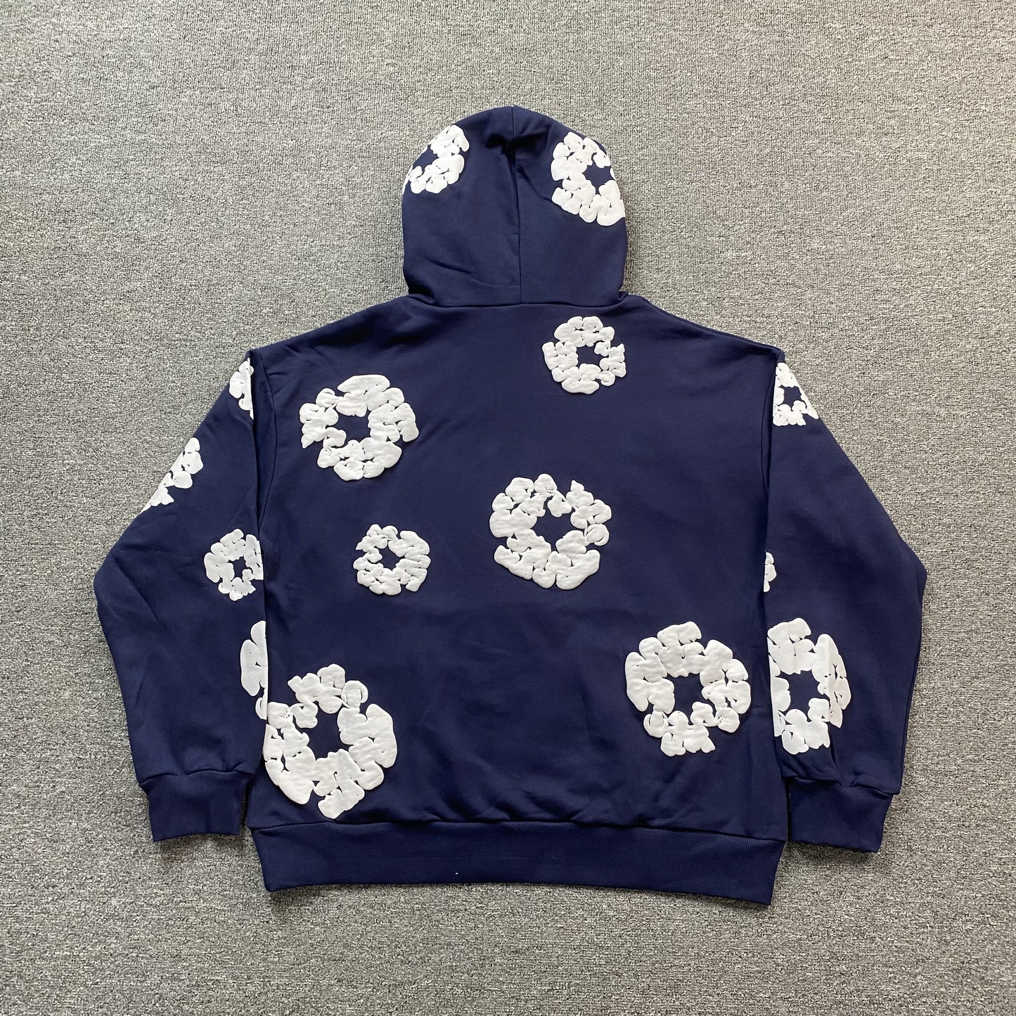 SWEAT À CAPUCHE EN COTON AVEC COURONNE DE DENIM TEARS, MARINE