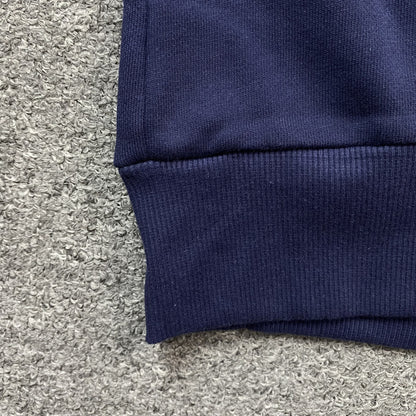 SWEAT À CAPUCHE EN COTON AVEC COURONNE DE DENIM TEARS, MARINE