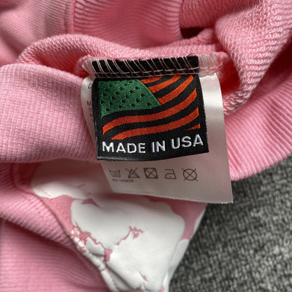 SWEAT À CAPUCHE ROSE EN COTON ET COURONNE DE DENIM TEARS